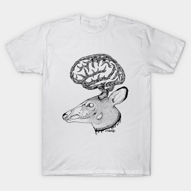 Think Deer T-Shirt by EmptyIs